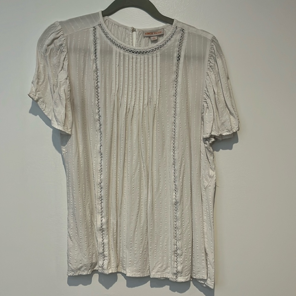 White blouse with detailing